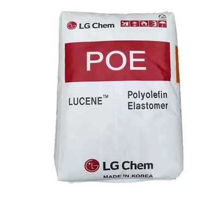 Baltos poliolefino elastomero grynos plastikinės granulės POE LC670 maisto pakavimui